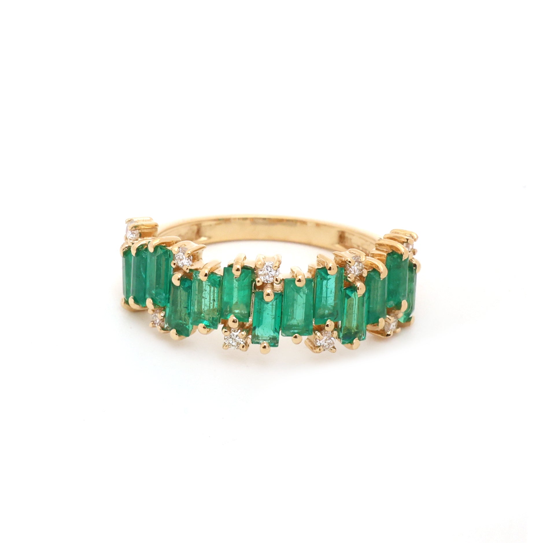 JPRG-3806/9502 Emerald Diamond Ring