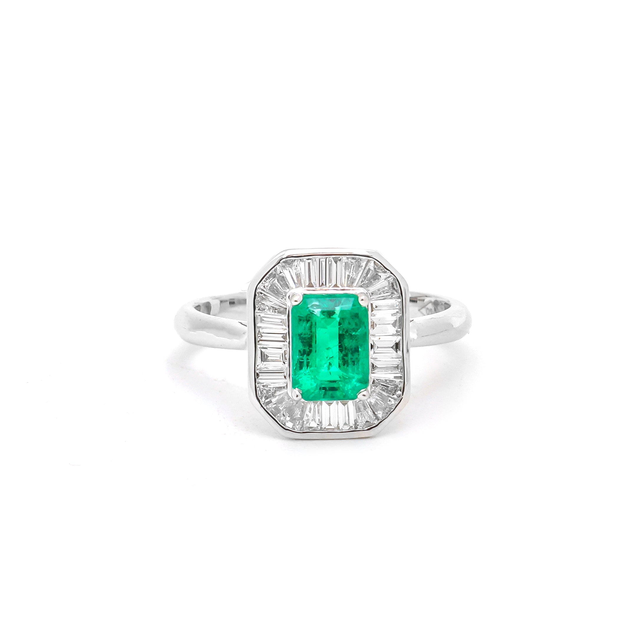 JPRG-3831/9516 Emerald Diamond Ring