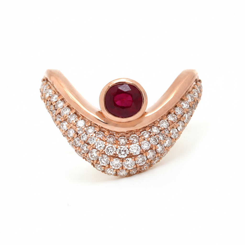 JPRG-3848/9553 Diamond Ruby Ring