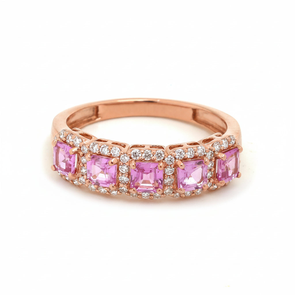 JPRG-3859/9564 Pink Sapphire Diamond Ring