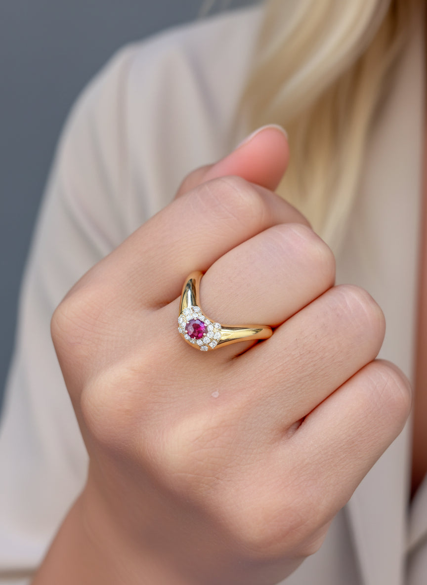 JPRG-3865/9589 Ruby Diamond Ring