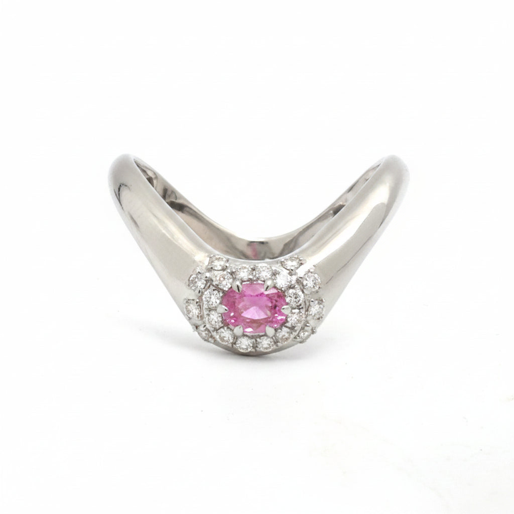 JPRG-3866/9590 Pink Sapphire Diamond Ring