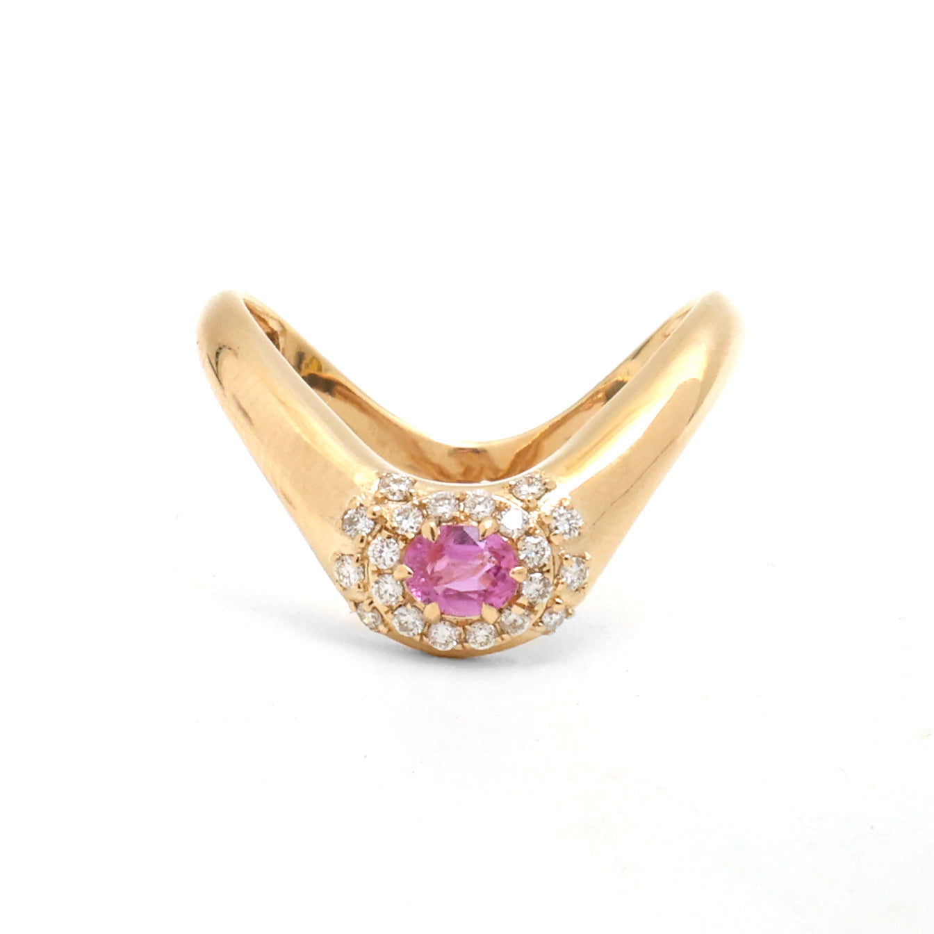 JPRG-3866/9590 Pink Sapphire Diamond Ring
