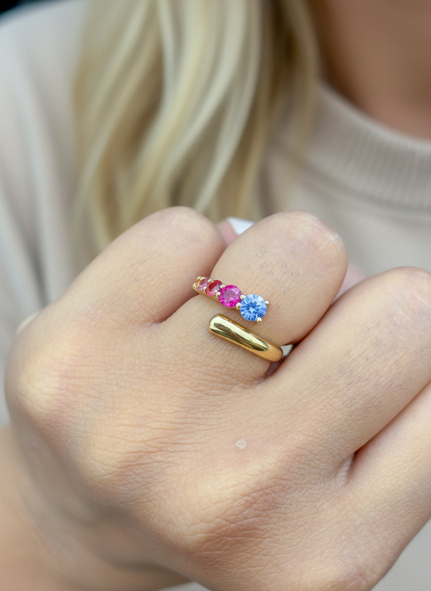 JPRG-3884/9615 Rainbow Sapphire Ring