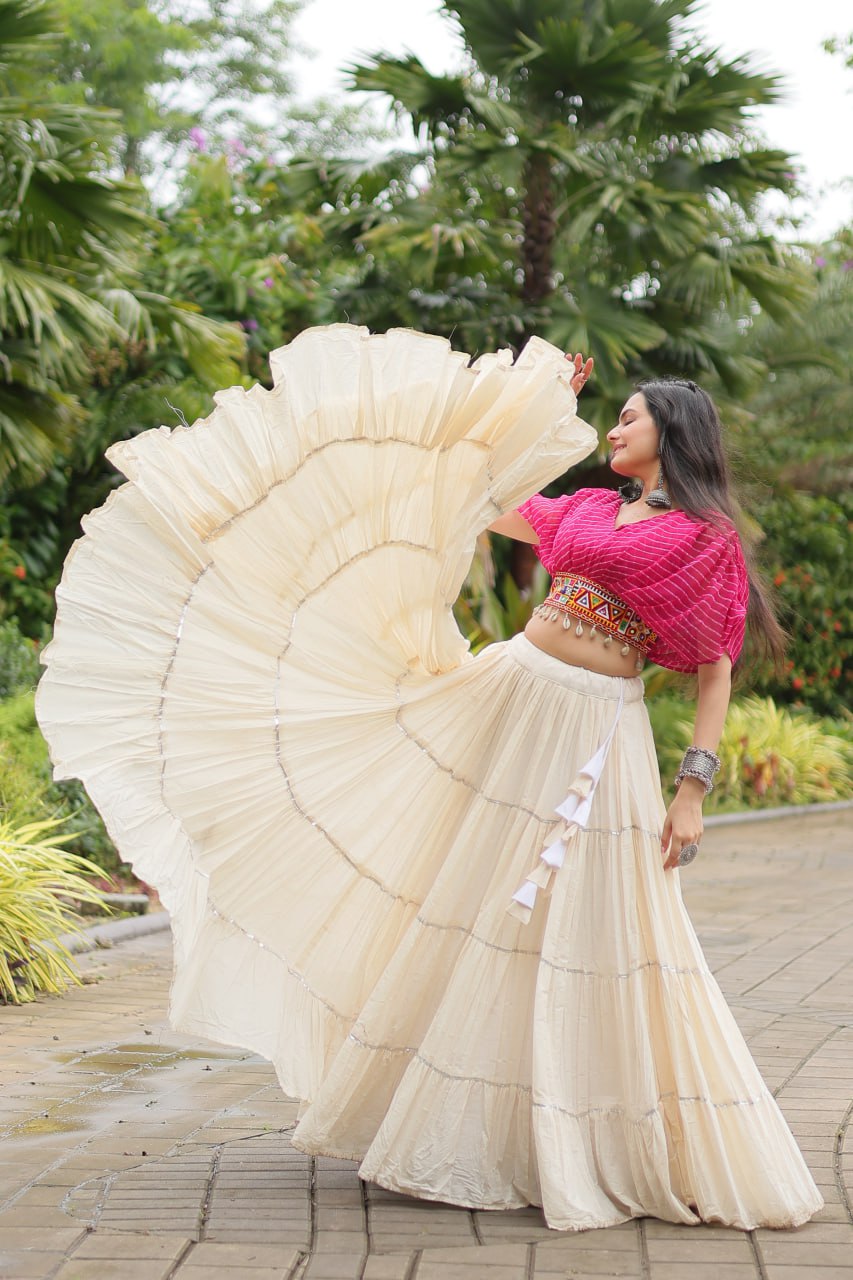 Pink Color Adorable Designer Readymade Cotton Lehenga choli Set