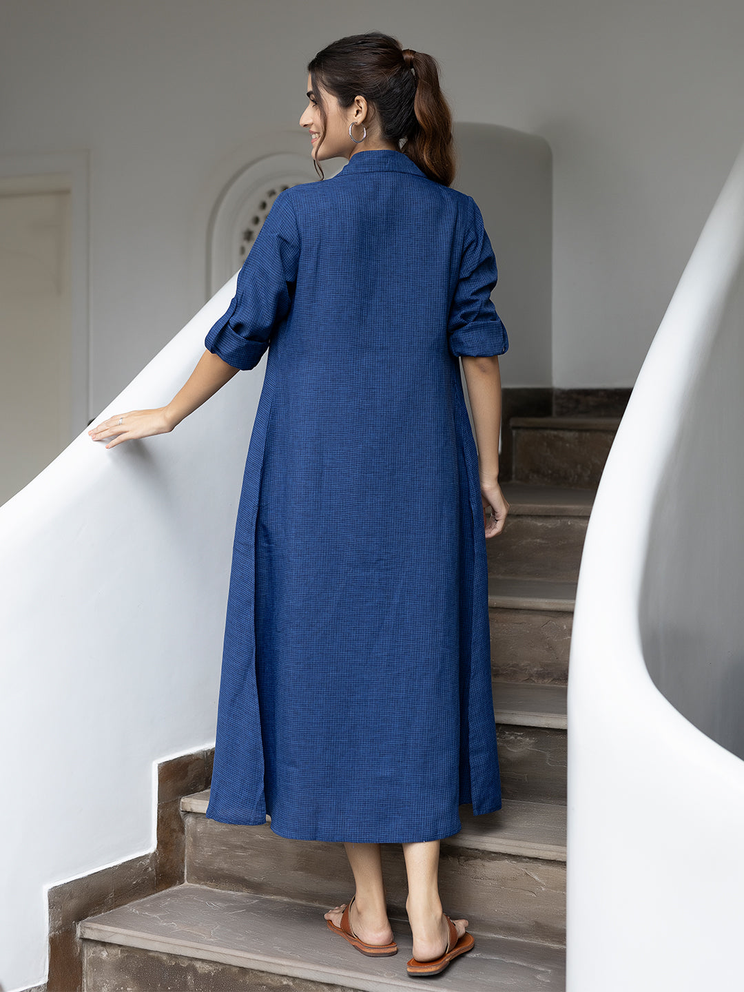 Tiana Blue Printed Dress  - By Ragavi - qivii