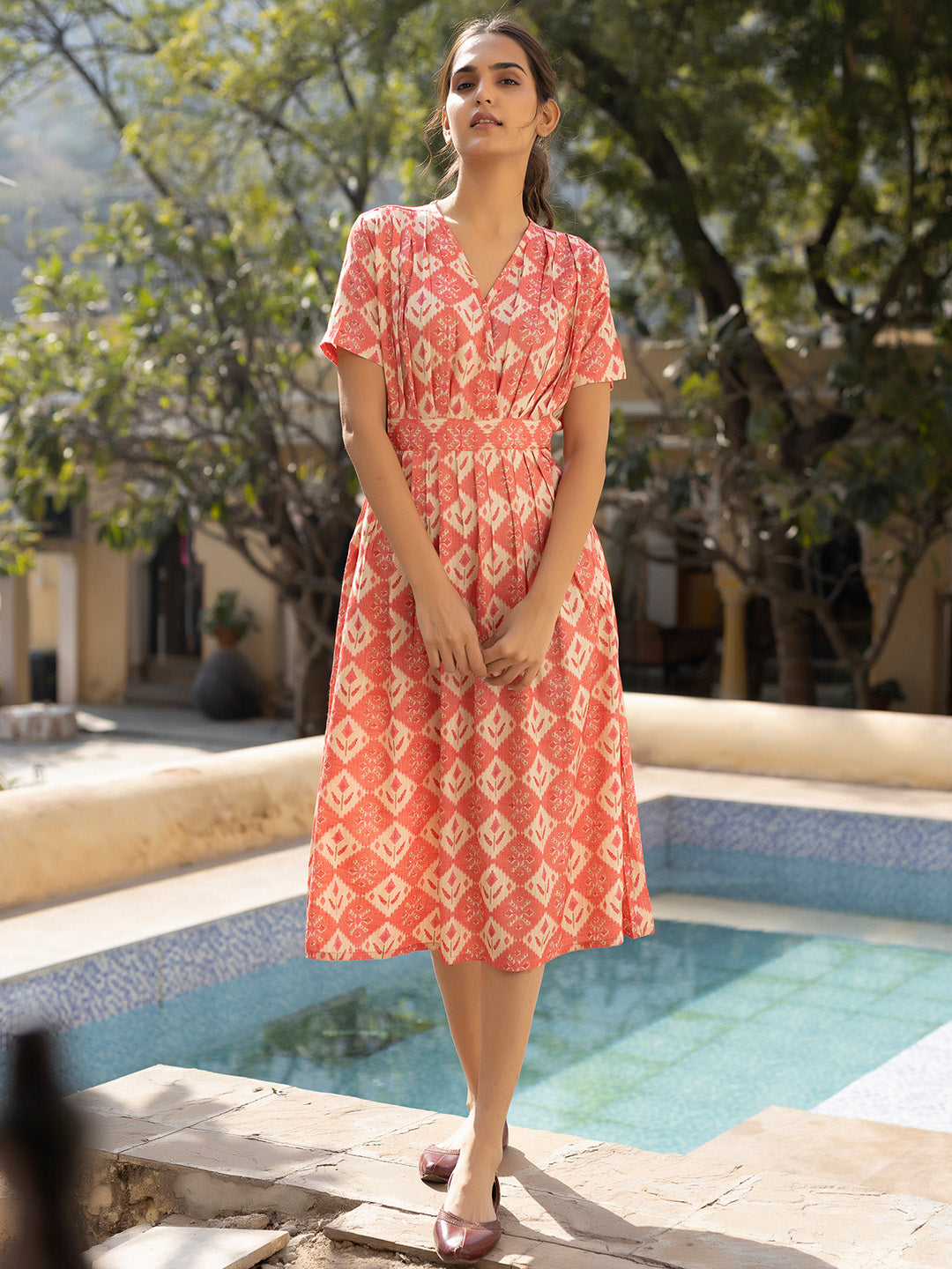 Marie Pink Dress  - By Ragavi - qivii