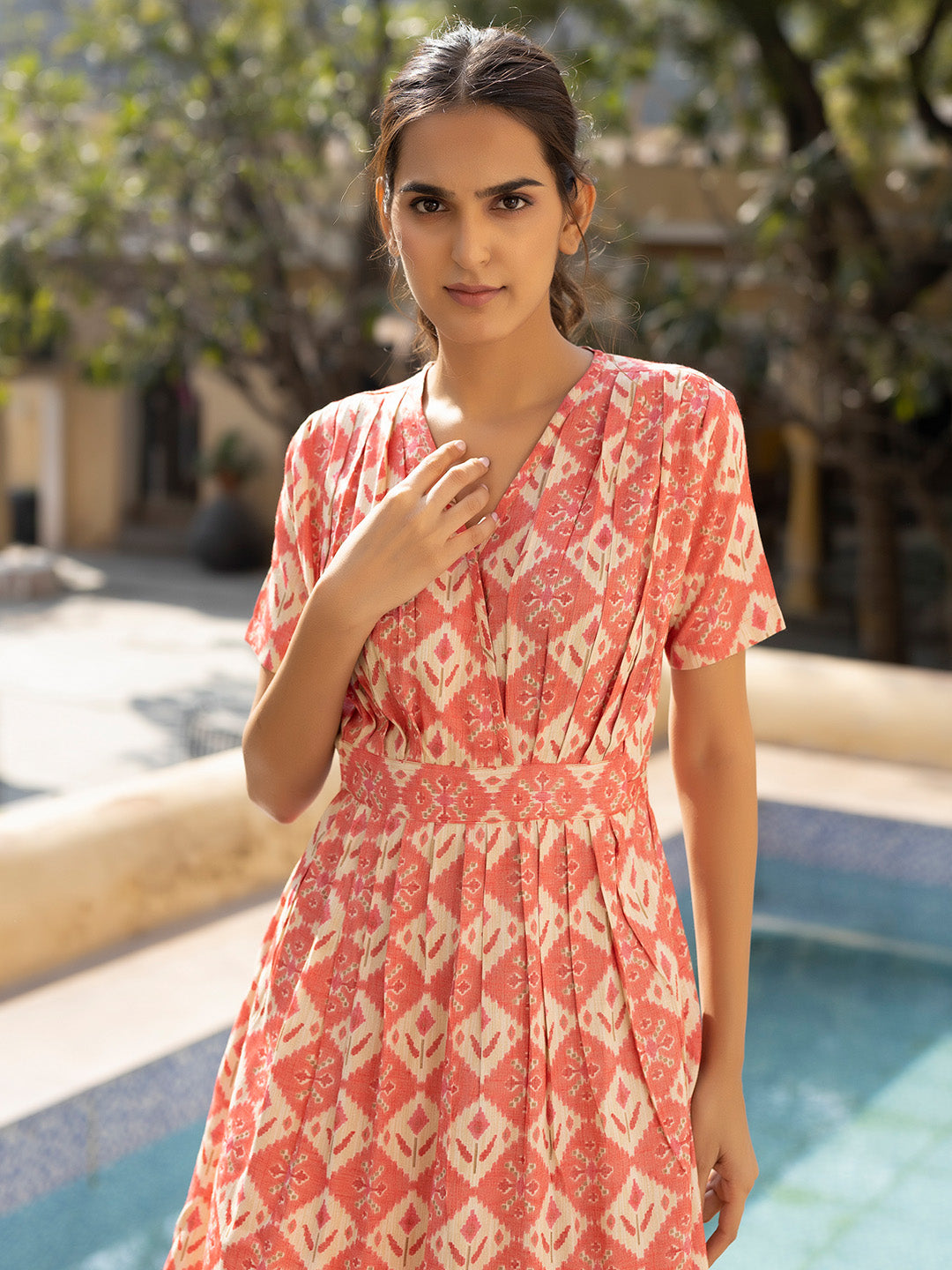 Marie Pink Dress  - By Ragavi - qivii