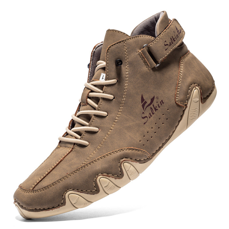 Men’s Octopus High-Top Lace-Up Ankle Boots