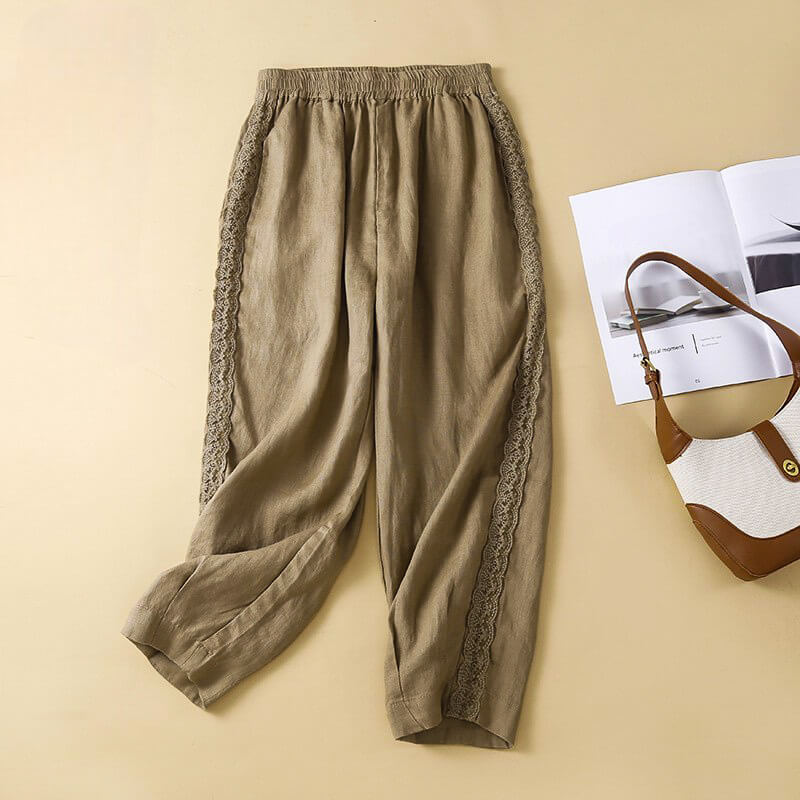 Laura Cotton-Linen Pants  - By Qivii