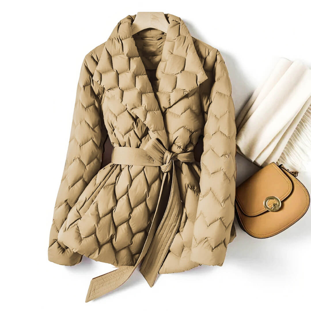 Isabella Quilted Down Coat  - By Qivii