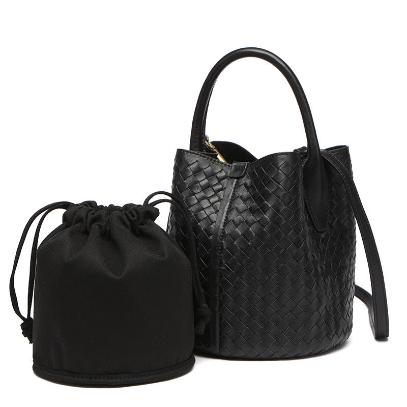 Diana Woven Bucket Bag