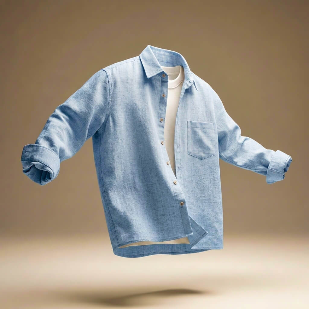 Mike Prestige Cotton Linen Shirt  - By Qivii