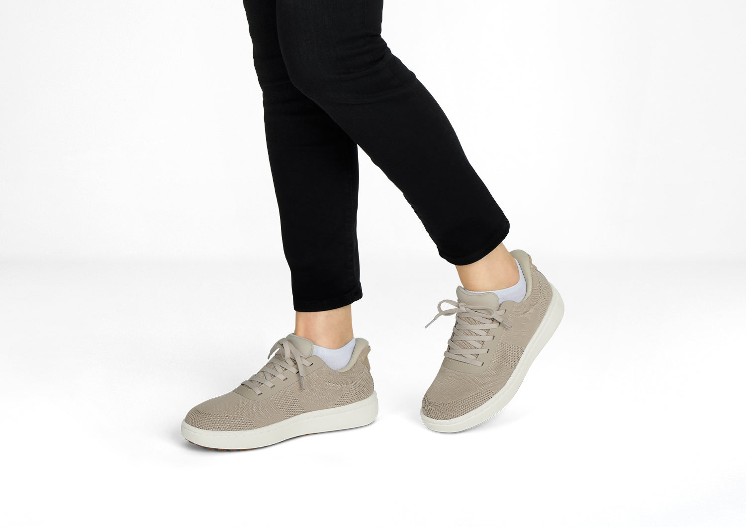 Lena - Beige Leichter Komfort-Sneaker für jeden Tag  - By Qivii
