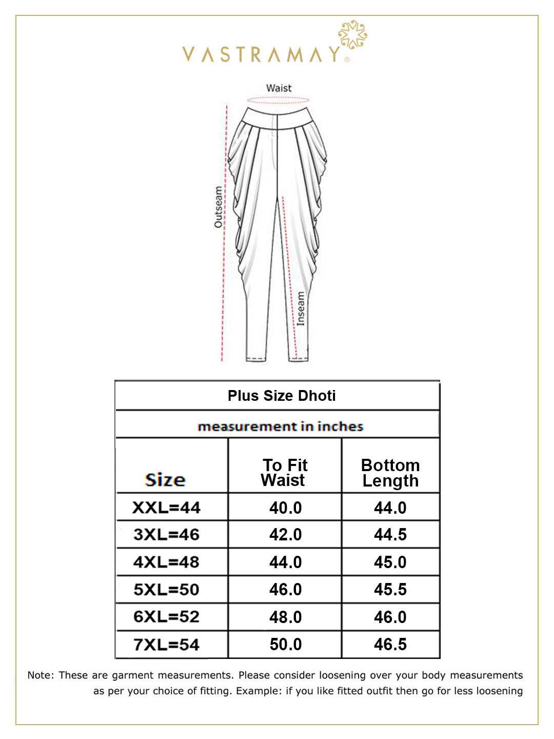 Vastramay Men's Plus Size Pure Cotton White Traditional Dhoti