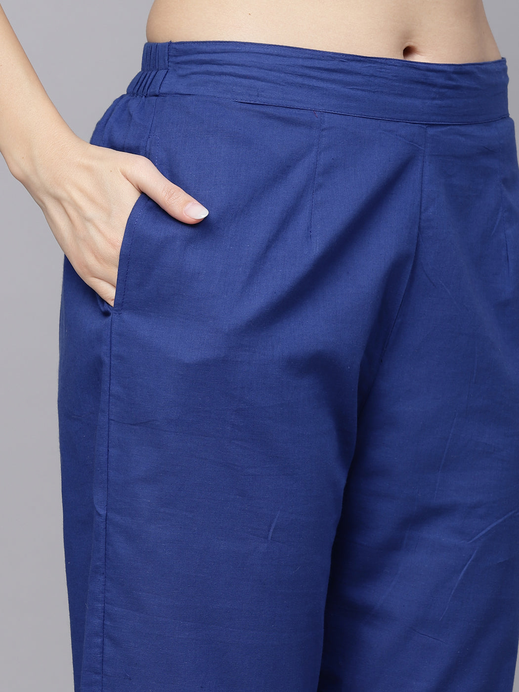 Skydiver Blue Leheriya Kurta Set  - By Ragavi - qivii