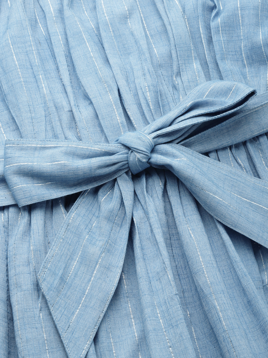 Denim Blue Lurex Dress  - By Ragavi - qivii