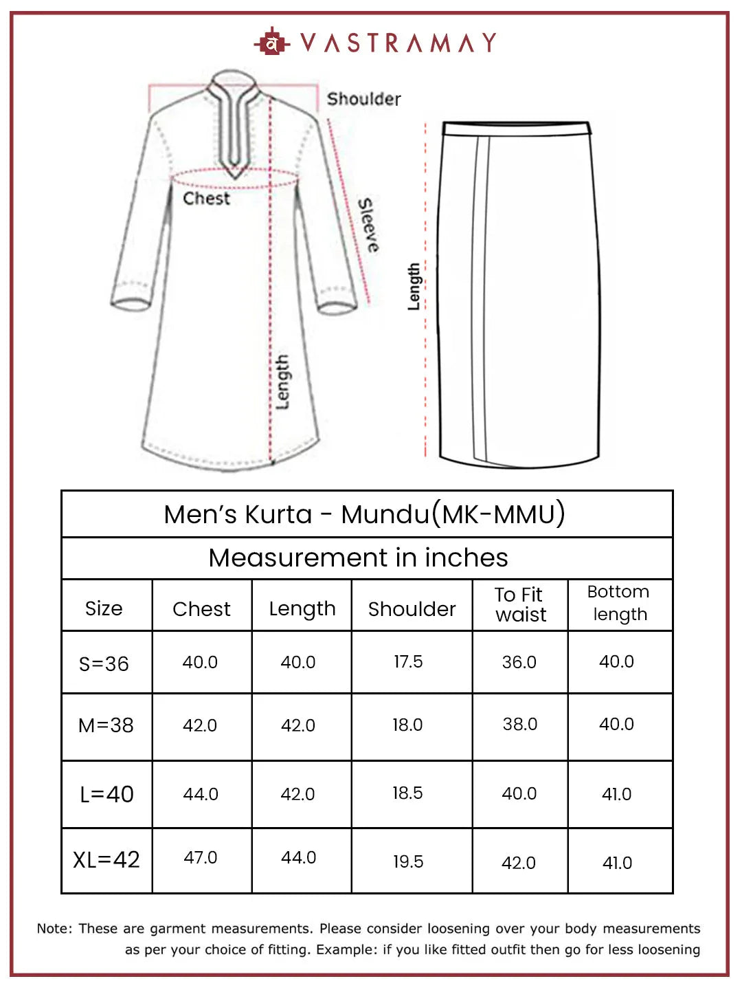Men's Navy Blue Rayon Cotton Kurta And Mundu Set