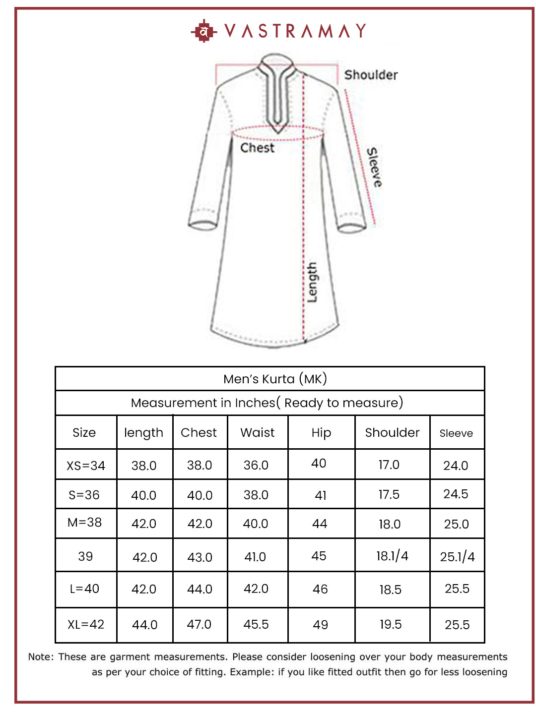 VASTRAMAY Men's Light Blue Cotton Silk Blend Kurta