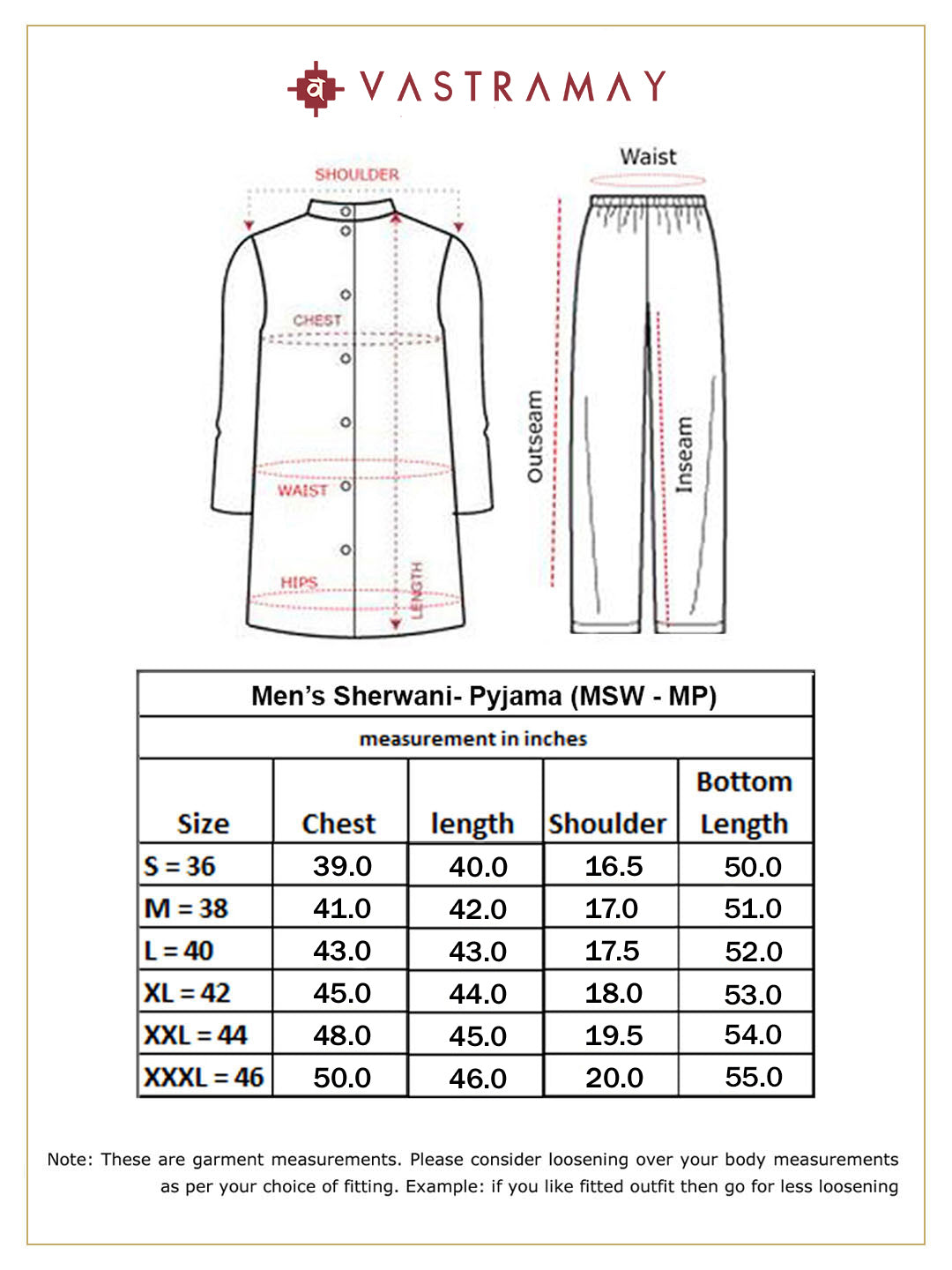 Men's Red Silk Solid Sherwani Set