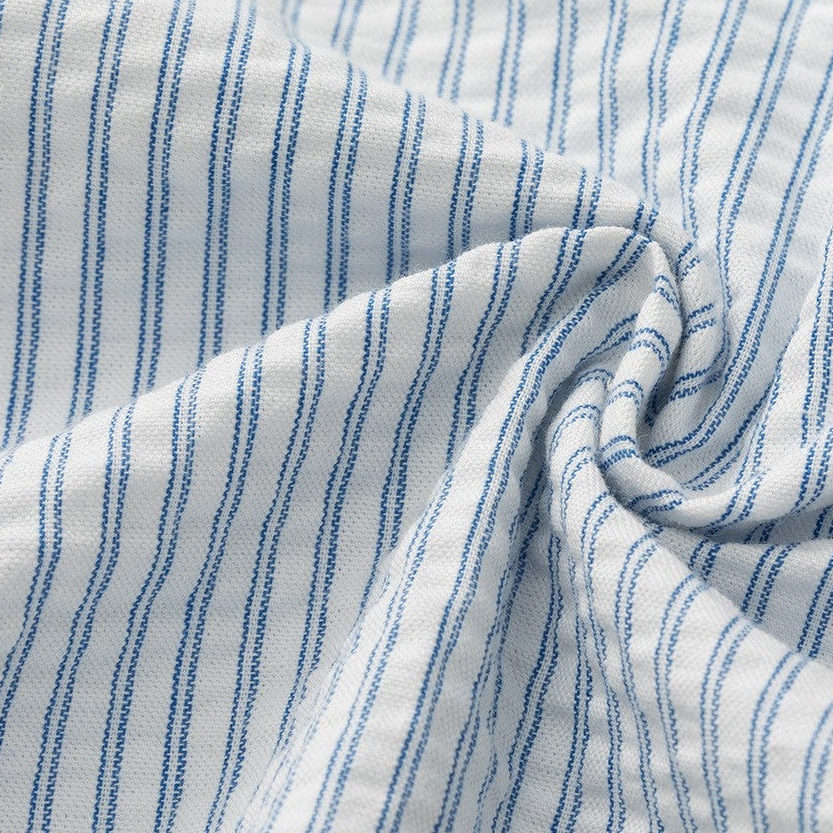 Nantucket Striped Zip-Up Longsleeve
