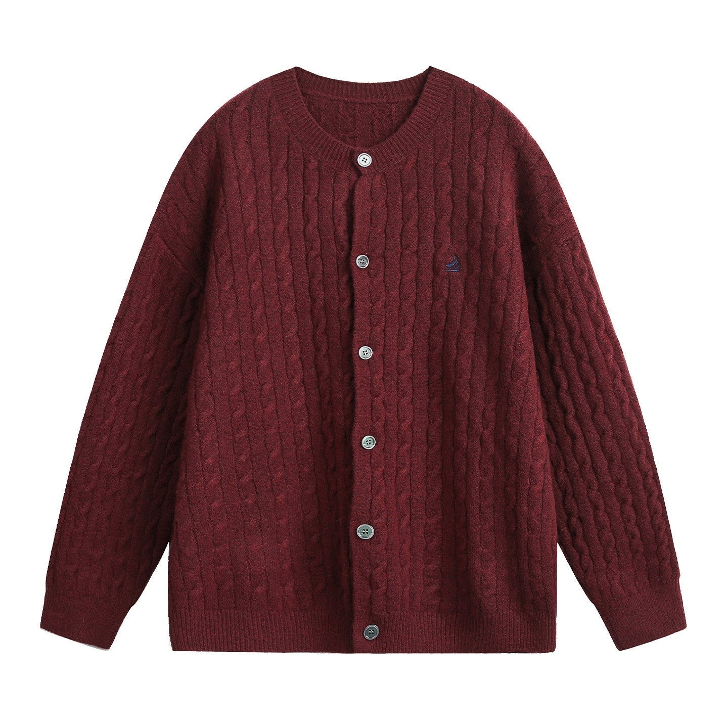 Bordeaux Braided Cardigan