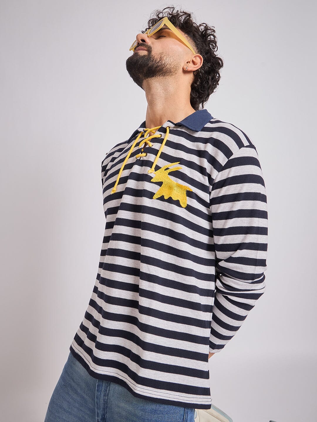 Sailor Stripes Longsleeve Polo Tshirt