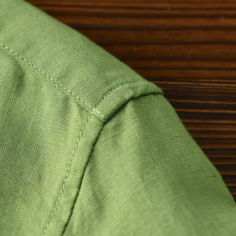 Madeira Katoen Linnen Shirt  - By Qivii