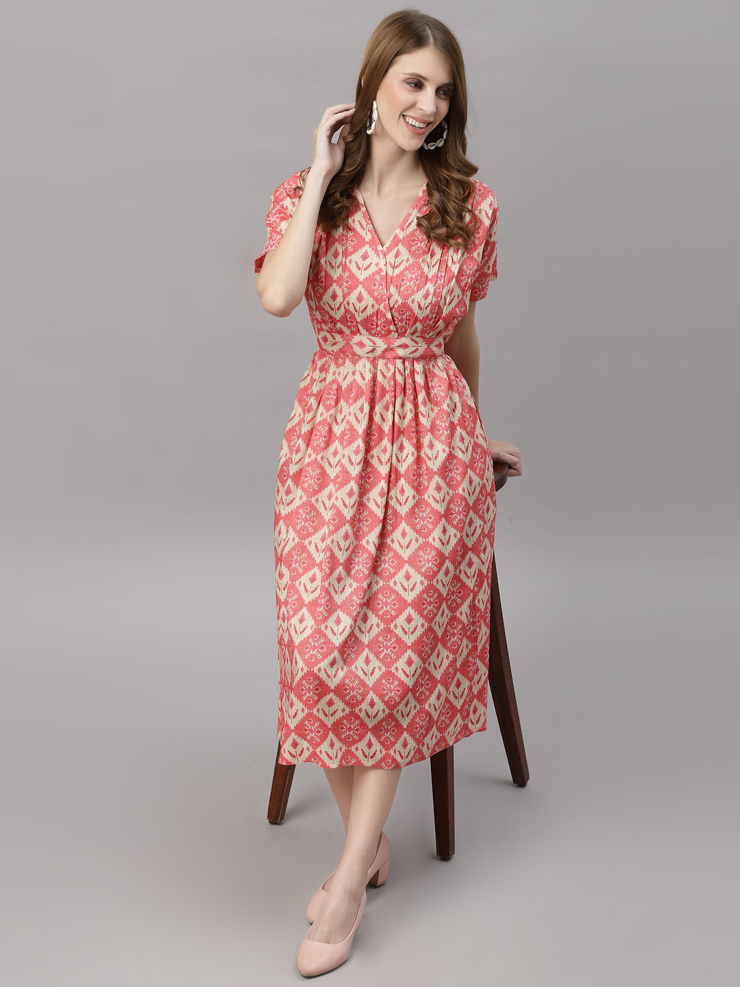 Marie Pink Dress  - By Ragavi - qivii