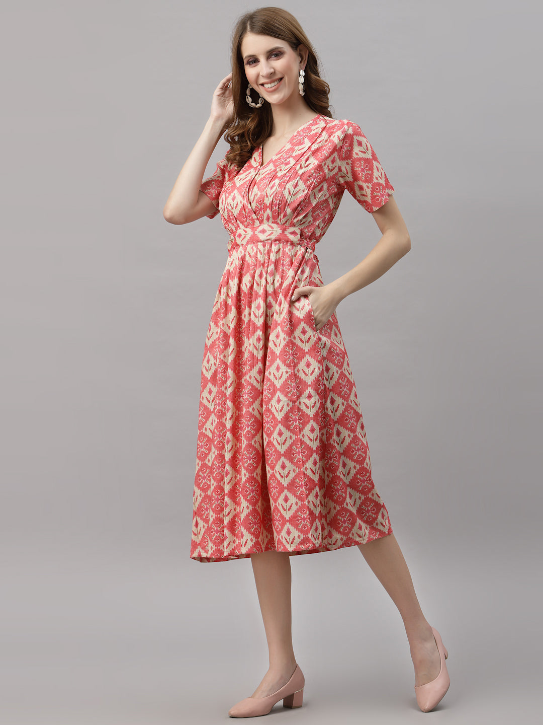 Marie Pink Dress  - By Ragavi - qivii