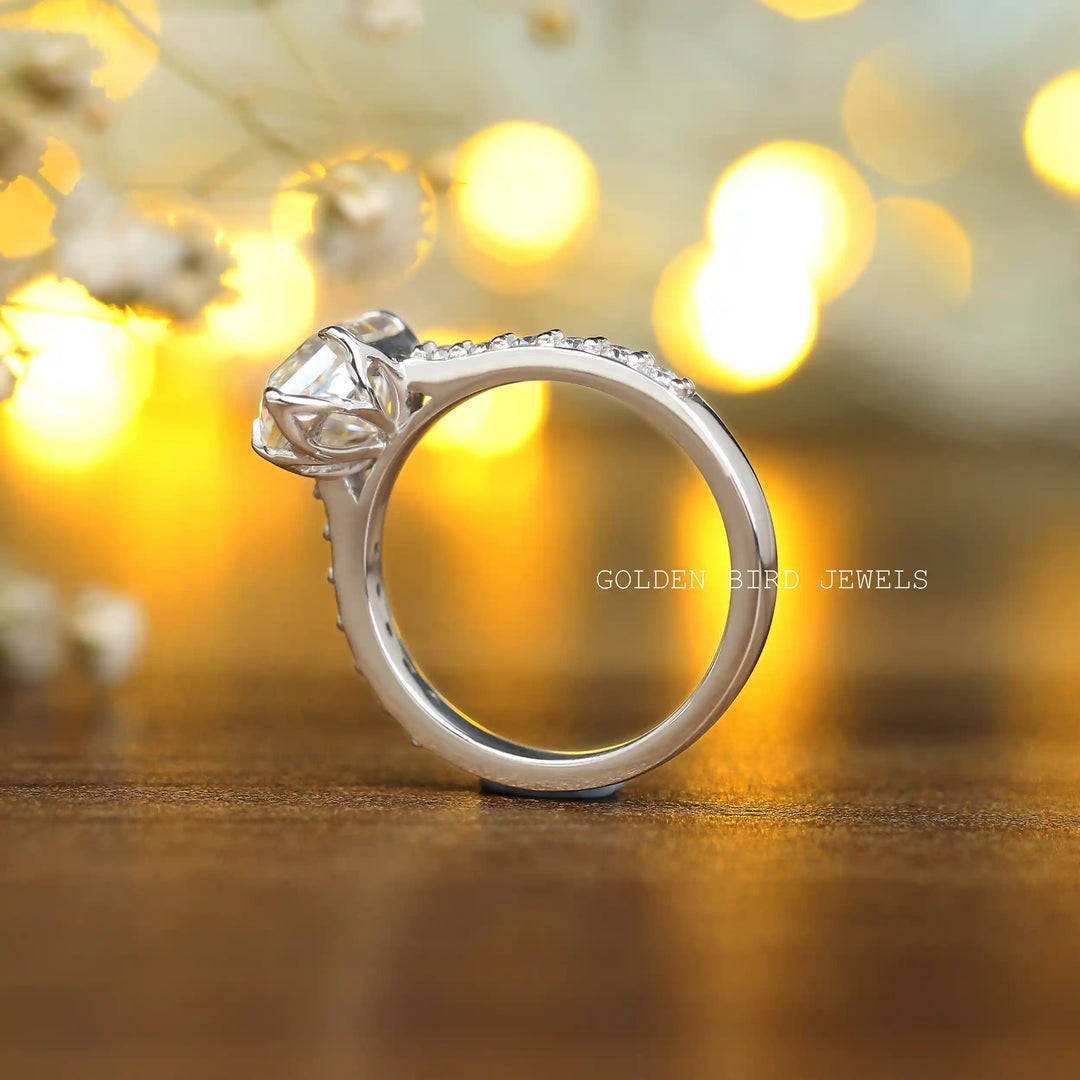 Dutch Marquise Solitaire Moissanite Engagement Ring