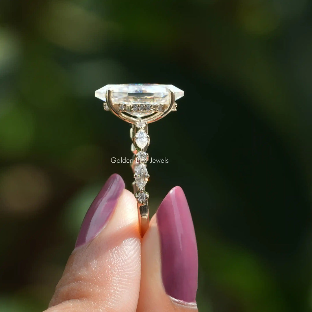 Dutch Marquise Cut Moissanite Engagement Ring