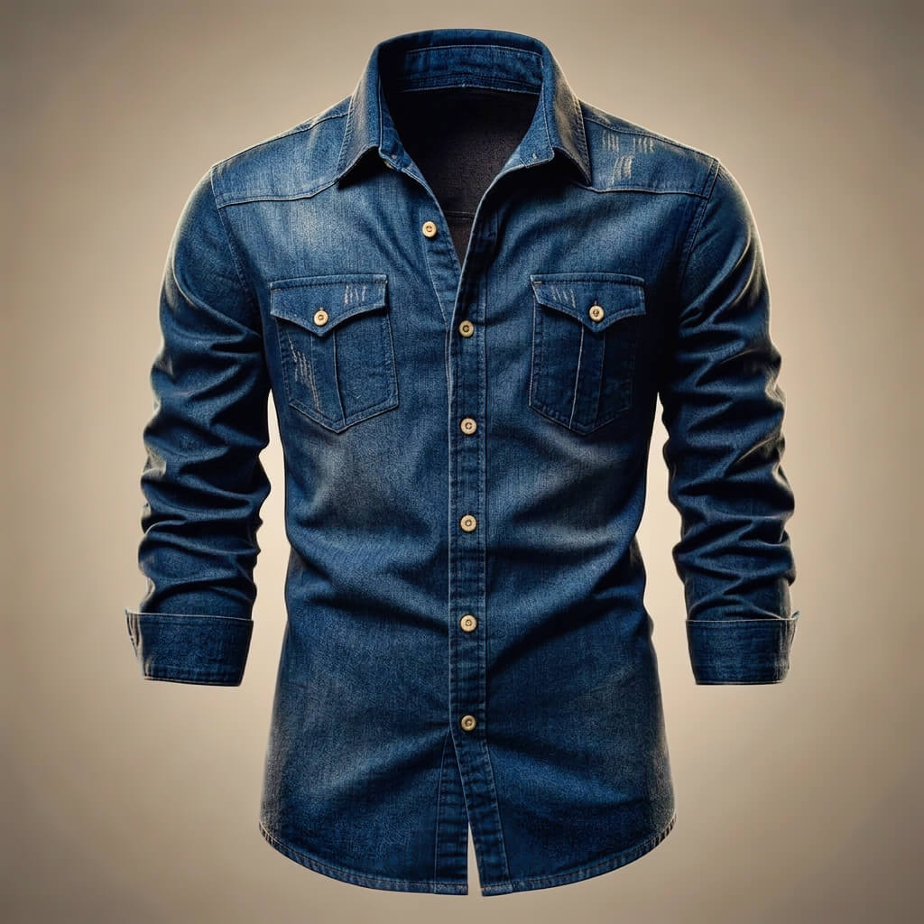 Miami Organic Denim Shirt  - By Qivii