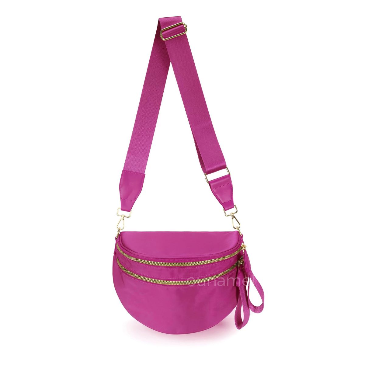 Ounamei Checkered Crossbody Bum Bag for Women Large Capacity Belt Bag for Moms & Everyday Travel