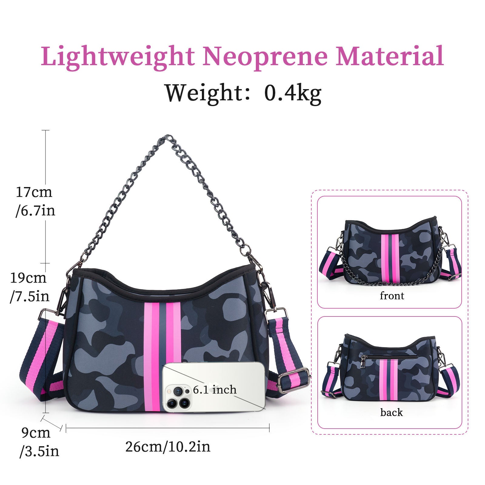Austin Neoprene Wristlet Bag