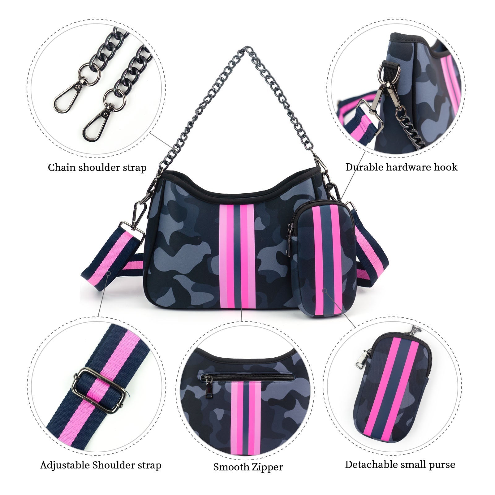 Austin Neoprene Wristlet Bag