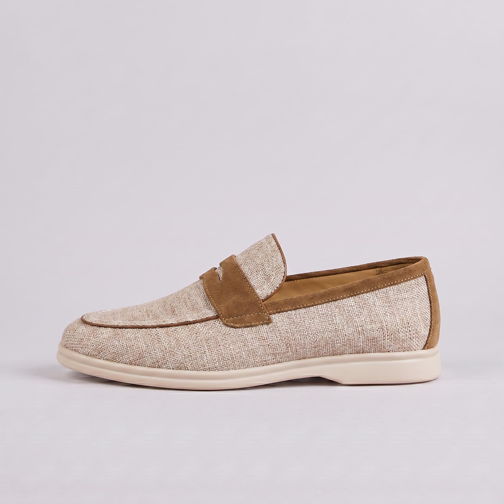 Newbury Linen Penny Loafer