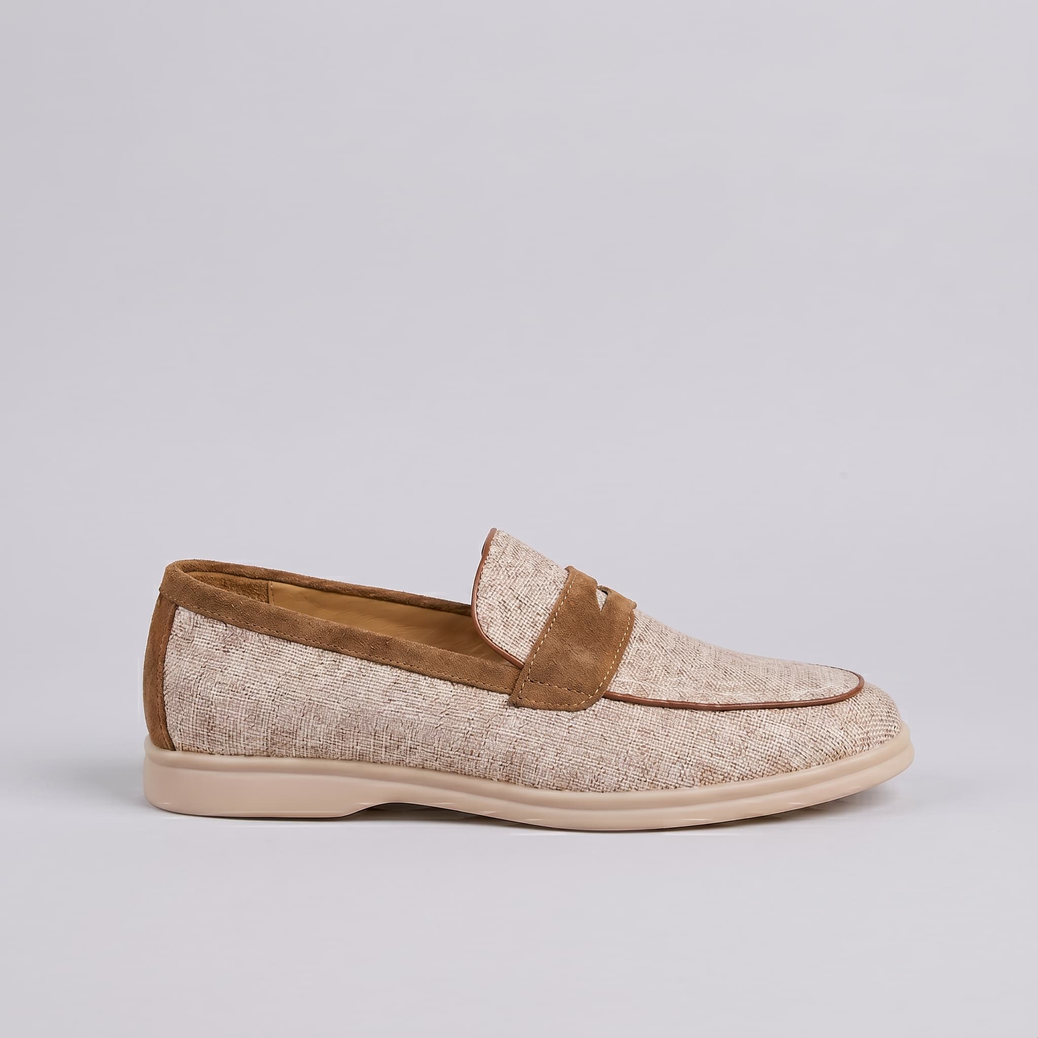 Newbury Linen Penny Loafer