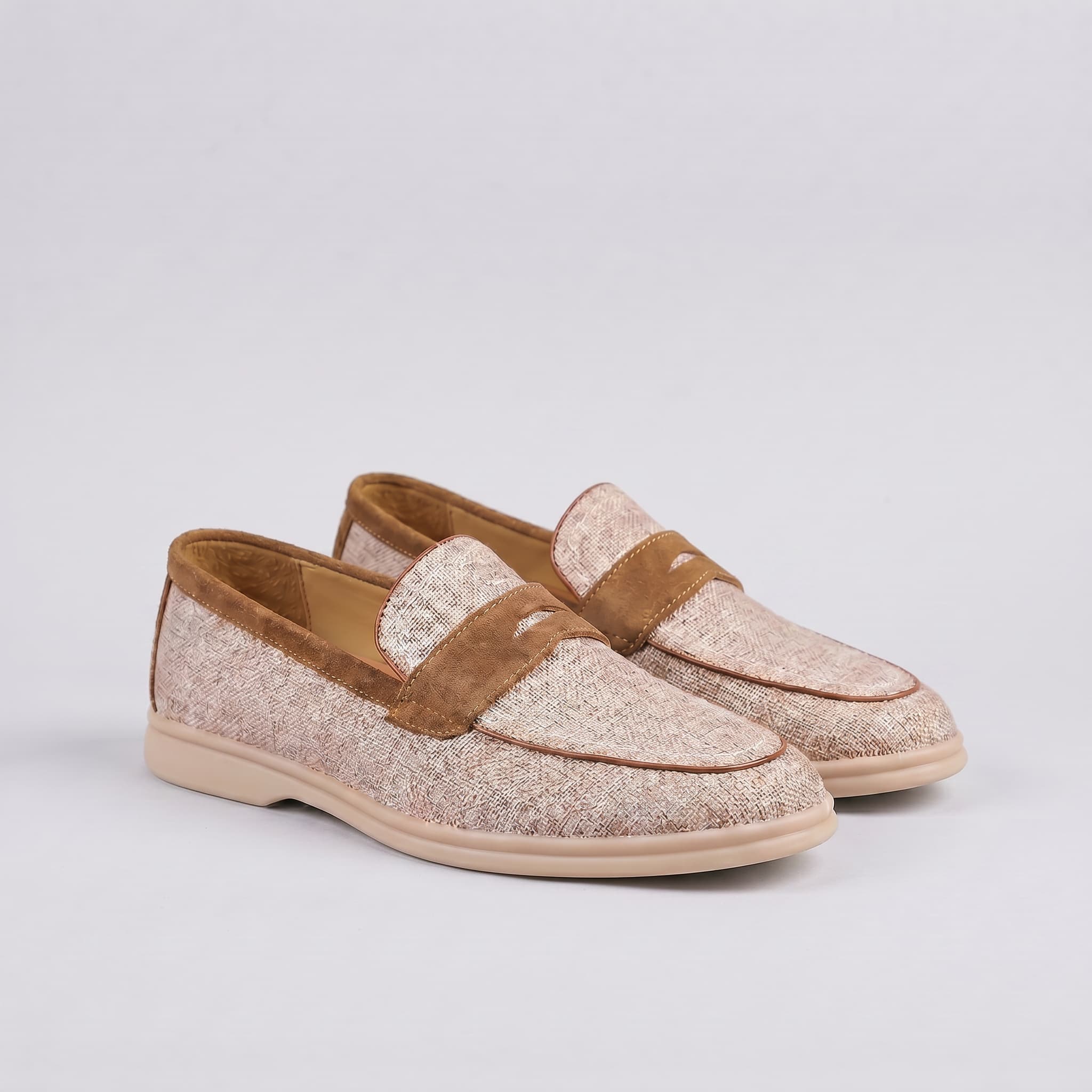 Newbury Linen Penny Loafer