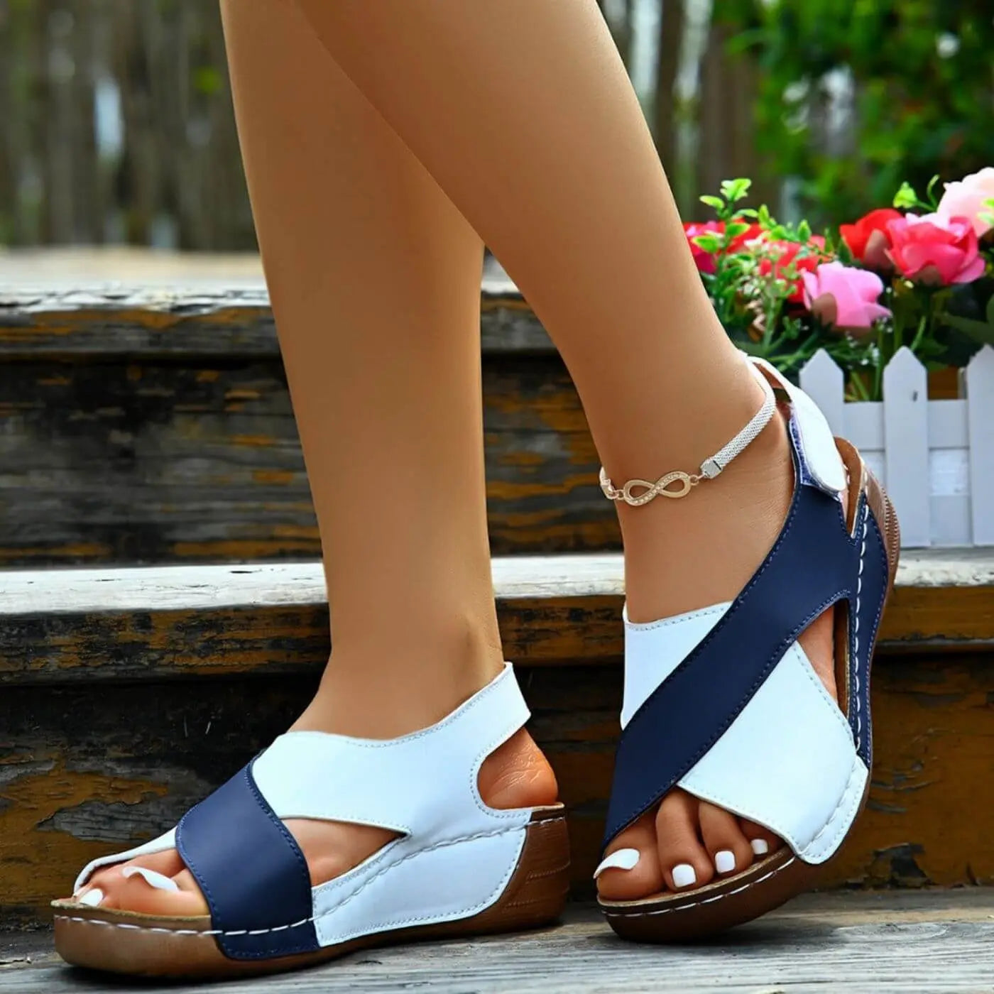 Nicole – Orthopädische Sandalen mit offener Spitze  - By Qivii