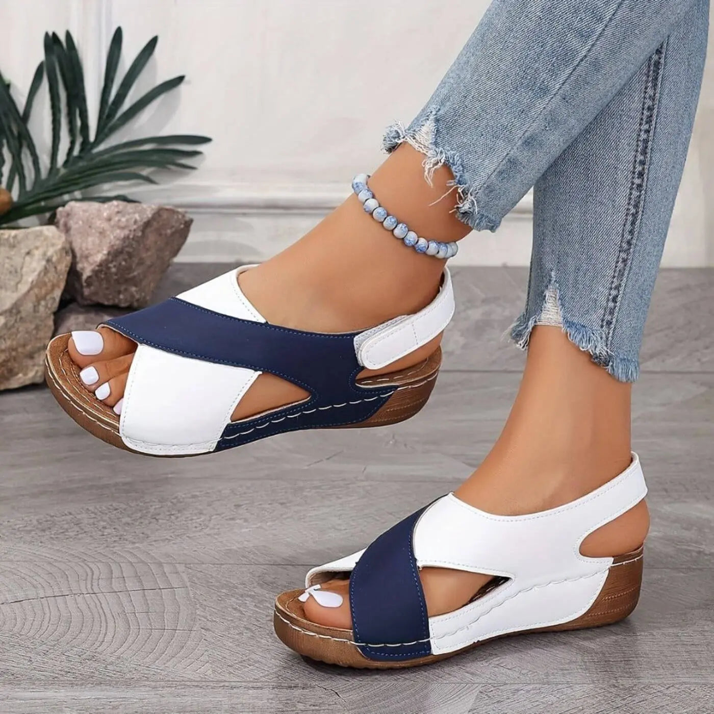 Nicole – Orthopädische Sandalen mit offener Spitze  - By Qivii