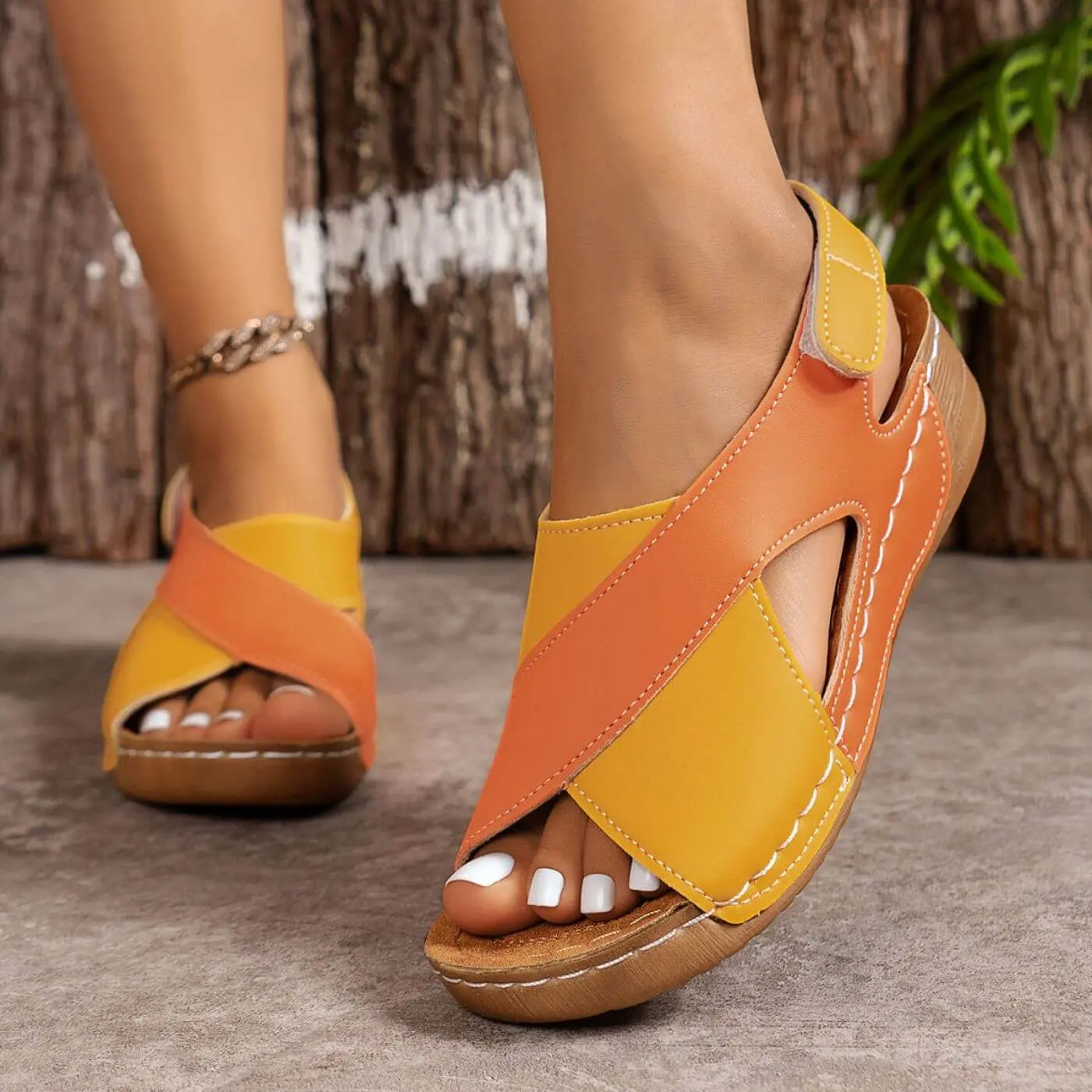 Nicole – Orthopädische Sandalen mit offener Spitze  - By Qivii