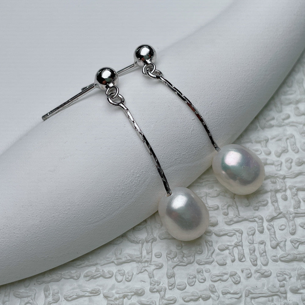 Oorbellen met Elegante Parel  - By Qivii