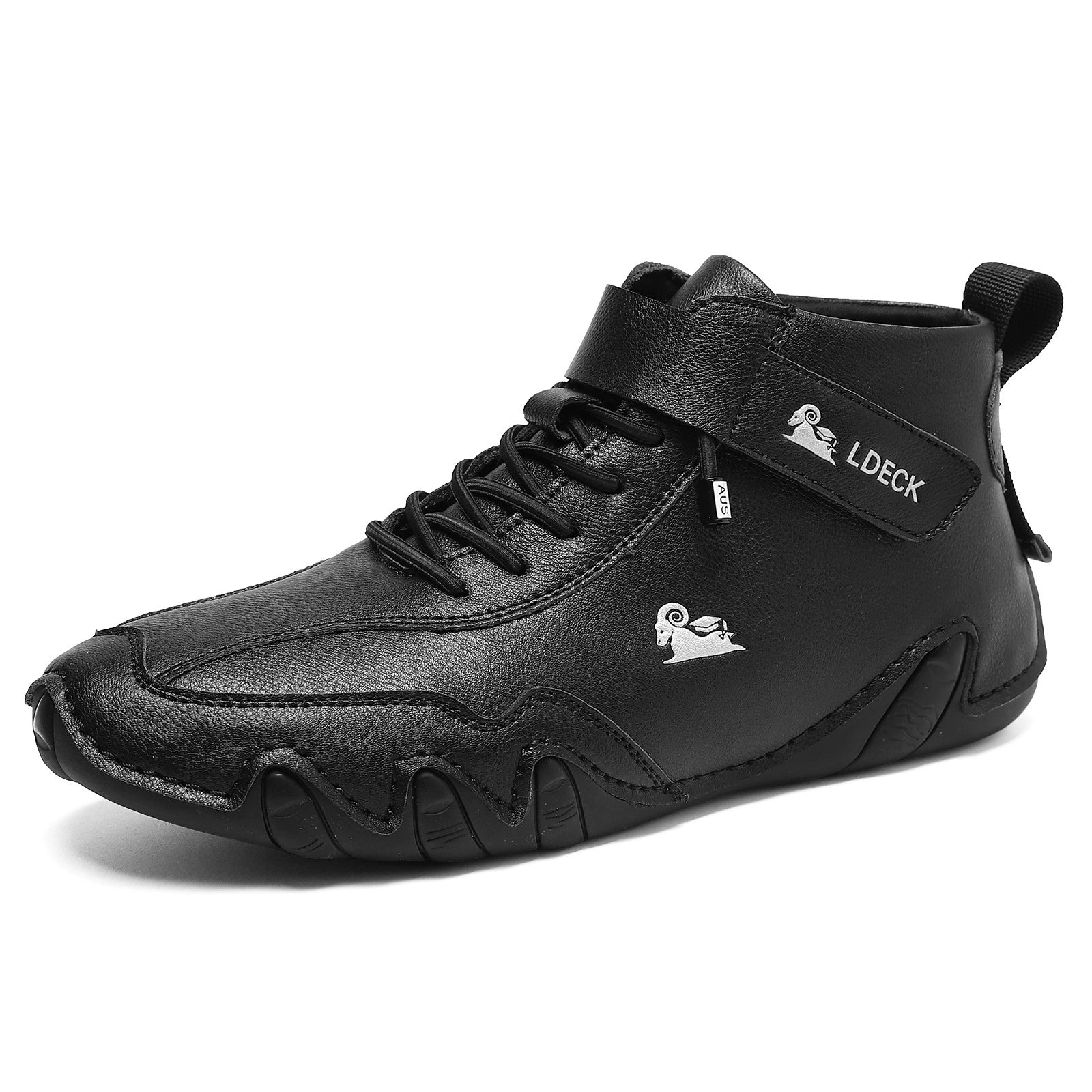 Men’s Octopus Handcrafted Lace-Up High-Top Combat Boots for Rugged Style and Durability