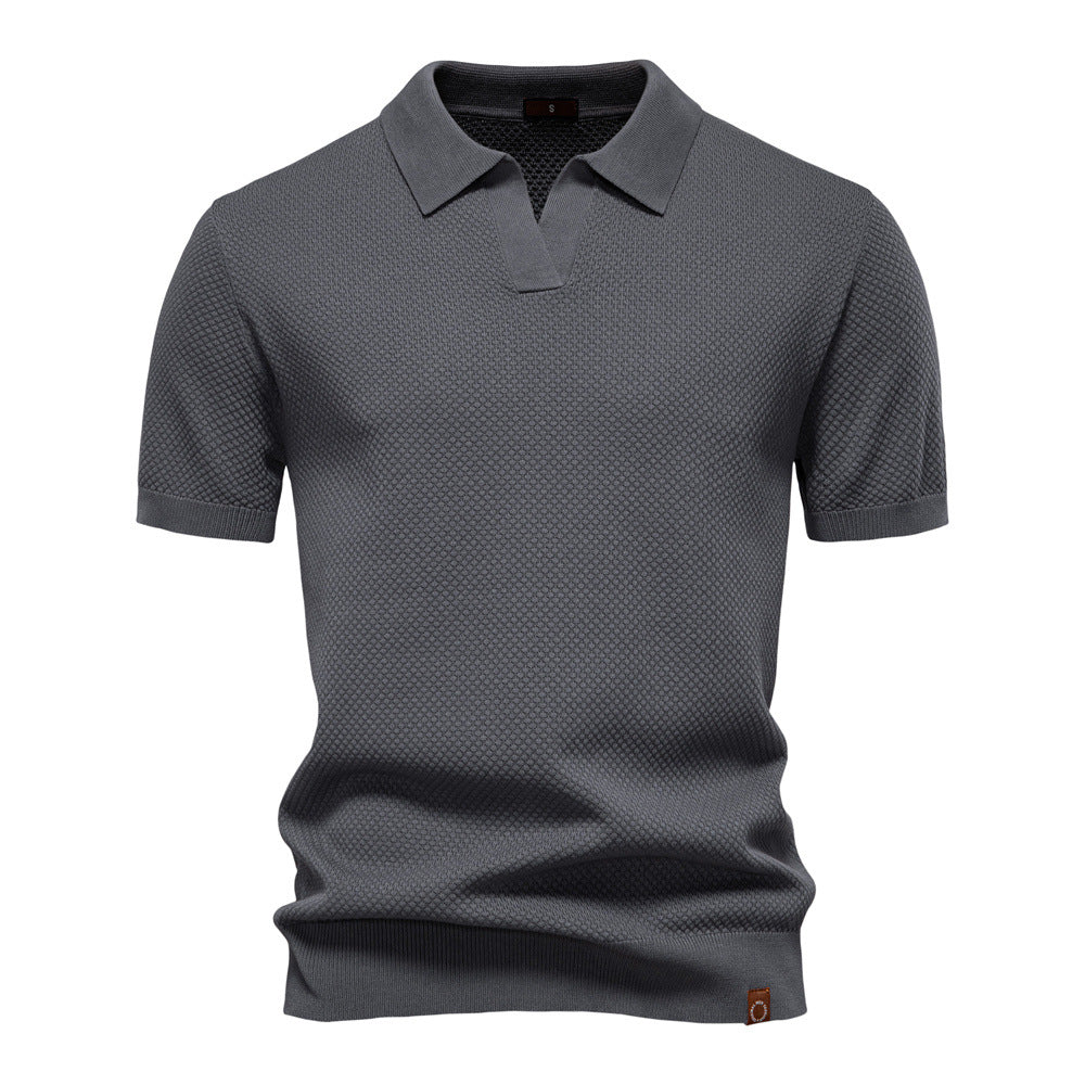 Ulrich – Gestructureerde Poloshirt  - By Qivii