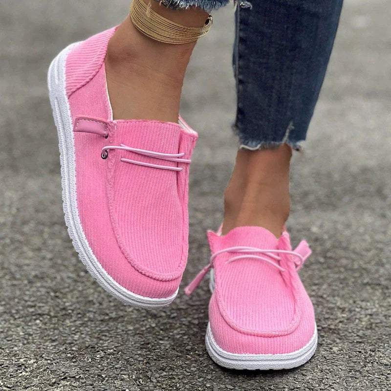 Large size casual shoes spring and autumn new flat-soled low-top loafers for women