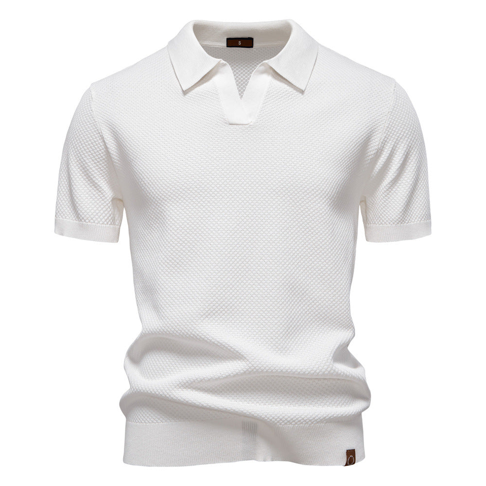 Ulrich – Gestructureerde Poloshirt  - By Qivii