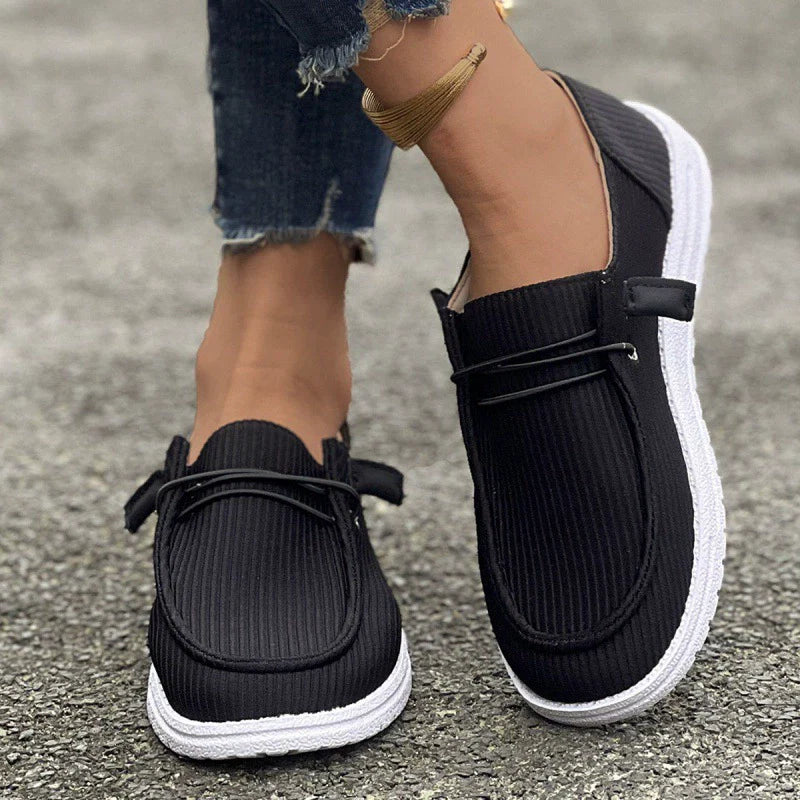 Large size casual shoes spring and autumn new flat-soled low-top loafers for women