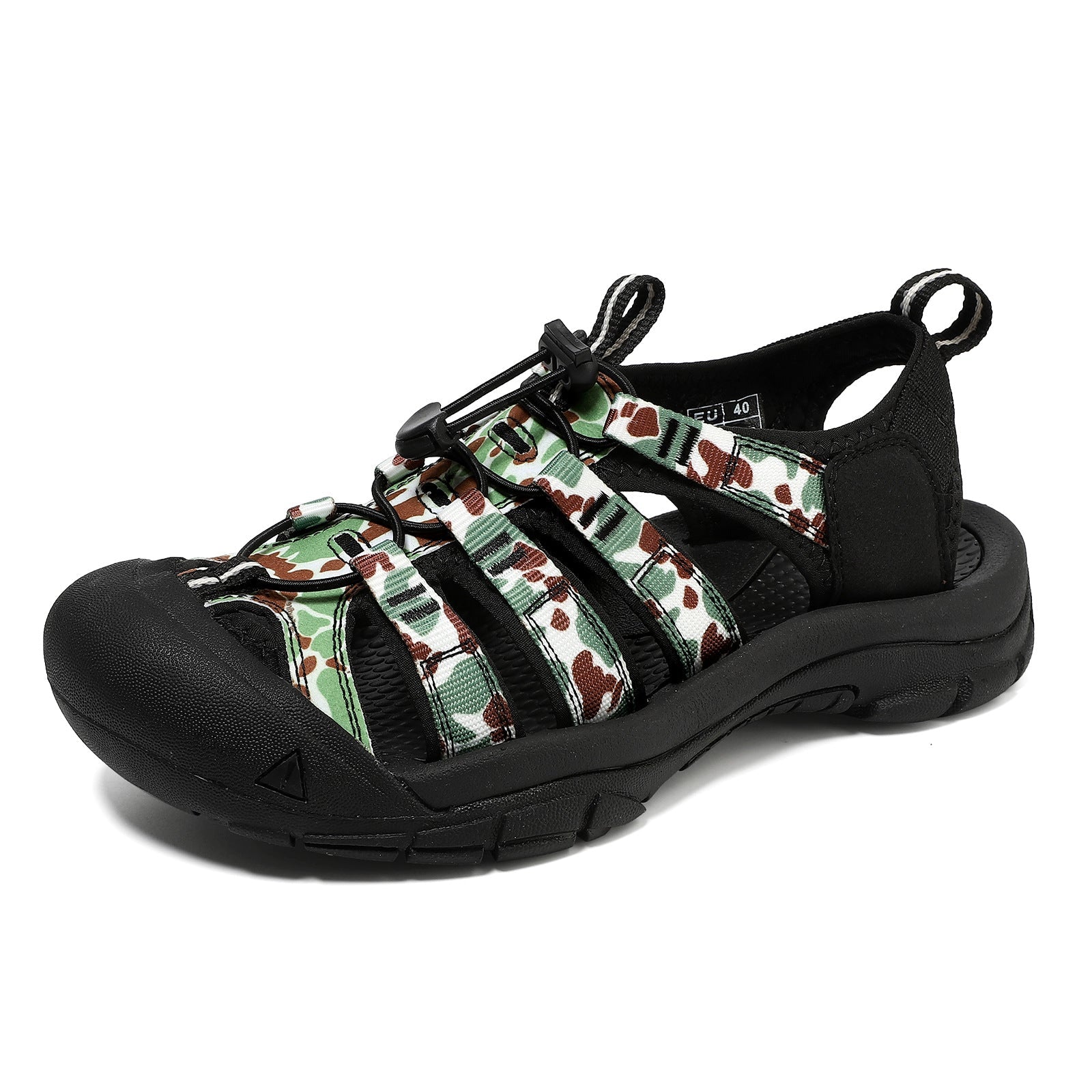 Mens Closed Toe Summer Sandals Handmade Multicolored Outdoor Beach Shoes