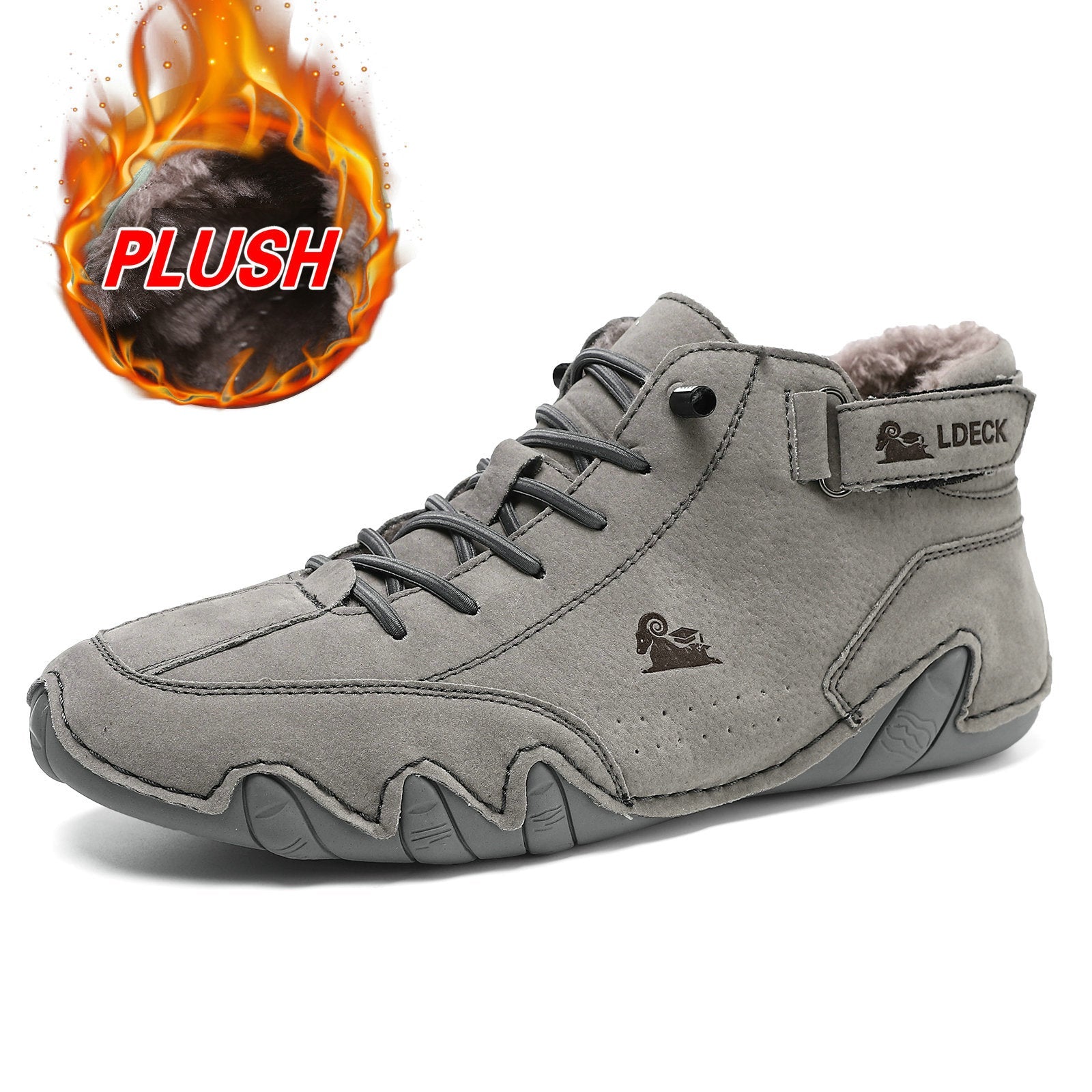 Men’s Octopus High-Top Microfiber with Fleece Lining Martin Boots